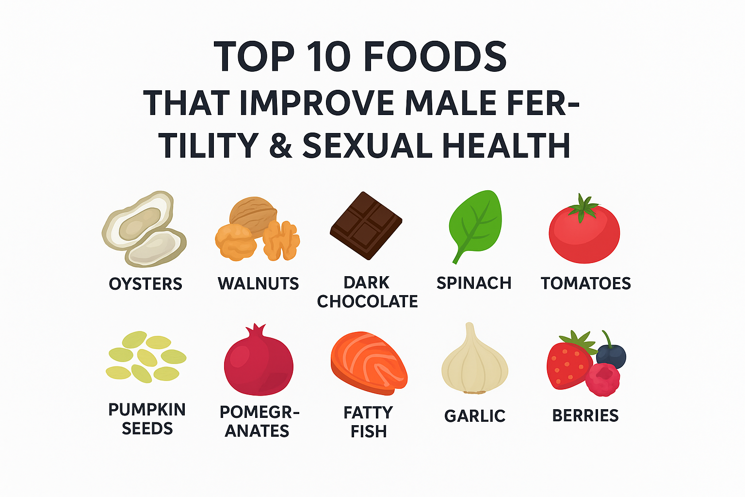 Top Foods That Improve Male Fertility & Sexual